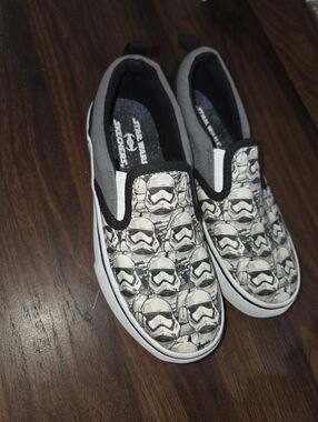 Skechers Kids' Star Wars Stormtrooper Slip-On Sneakers - Black & White